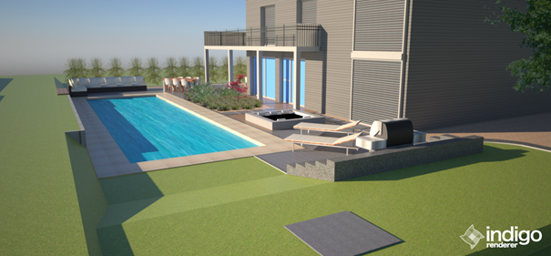 Poolplanung und Gartengestaltung in 3D